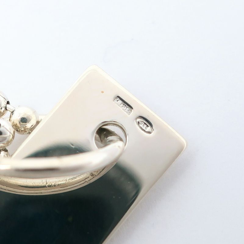 Gucci Logo Bar Double Ball Chain Silver 925 Unisex 22.3g Necklace