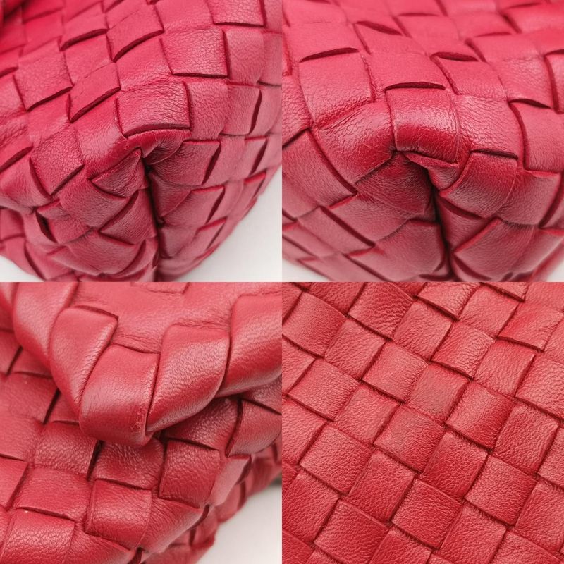 Bottega Veneta Intrecciato Olympia Red Lambskin B07197921r