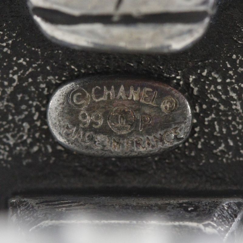 Chanel Coco Mark Metal Silver 99P Ladies 11.7g Earring