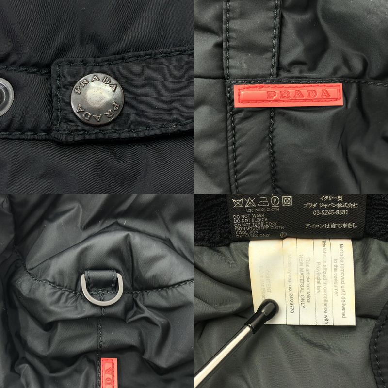 Prada Sport - Nylon Logo Cotton Bucket Hat - Hat - Black - Women's