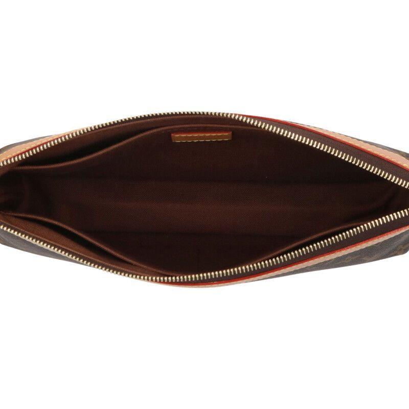 Louis Vuitton M14057 Pochette Voyage Supre Monogram Leather Clutch Bag Men's