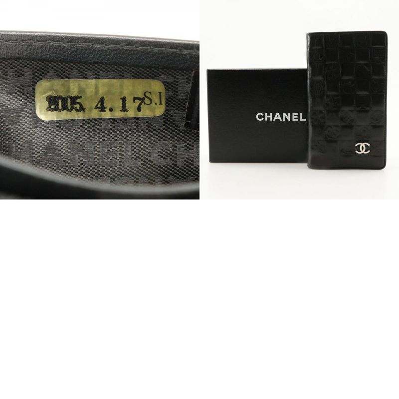 Chanel Icon Coco Mark NO5 Calf Black Ladies Long Wallet
