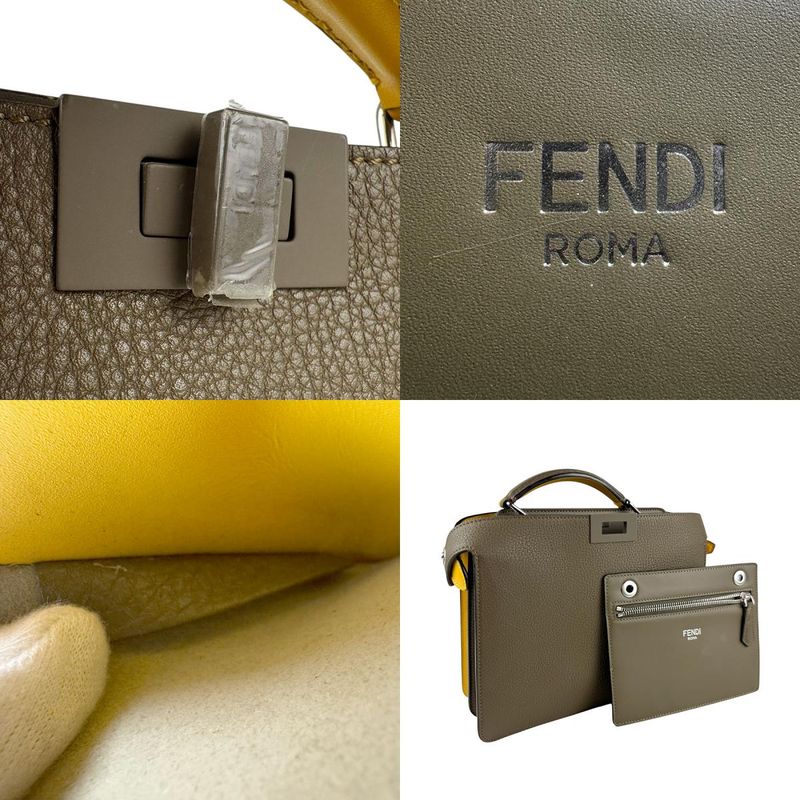Fendi Shoulder Bag Handbag Peekaboo Iseeu X-cross 7va530-ah8z