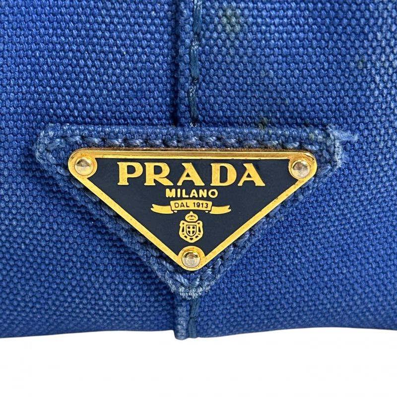 Prada B2439g Shoulder Bag Canapa Tote Mini Tote Bag Prada Blue
