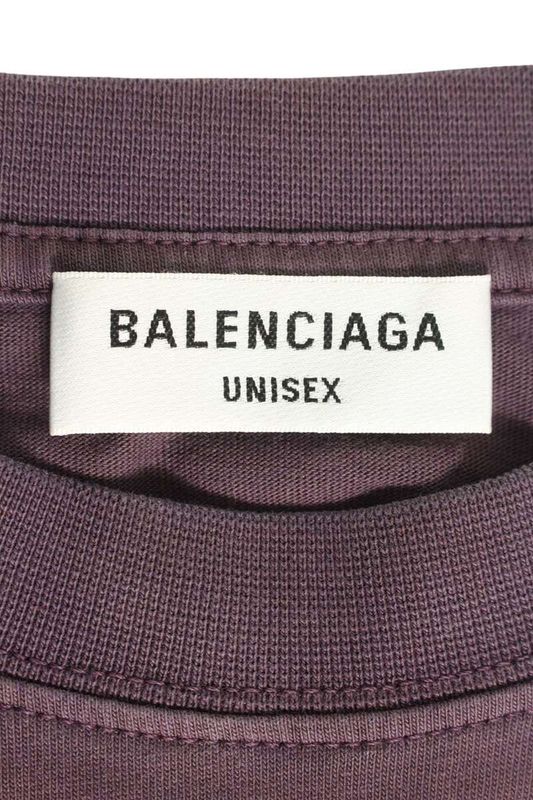 Balenciaga 612965 Tmv98 College Logo Medium Fit T-shirt Women's XXS