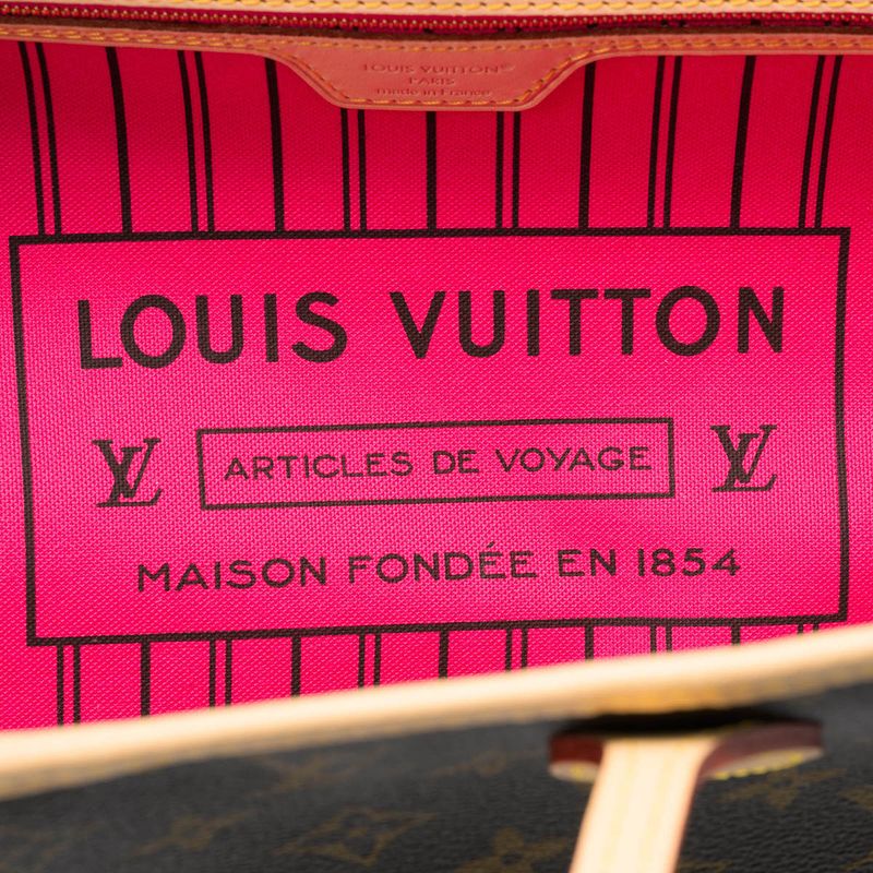 Louis Vuitton Tote Bag Neverfull - Inside Out MM Brown/rose Pondicherry