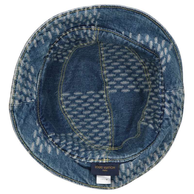 Louis Vuitton Mp2734 Damier Giant Wave Hat Men's