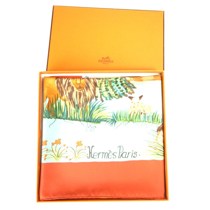 Hermes Carré 90 (nuba Mountain) 100% Silk Scarf Women's Pawnshop Listing
