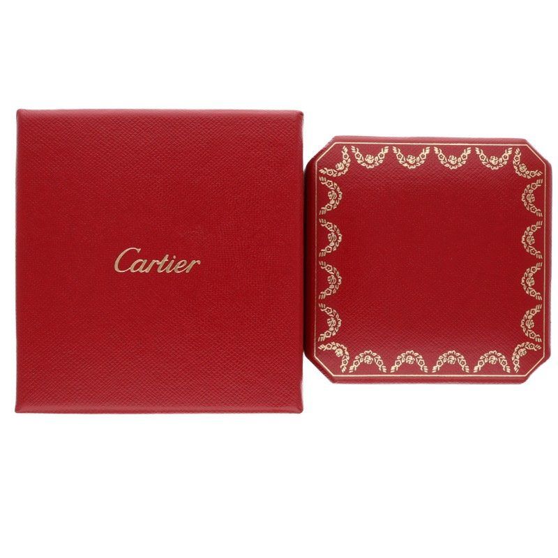 Cartier Broderie De Cartier 18K White Gold Diamond 2 Row Ring Ladies 48 8