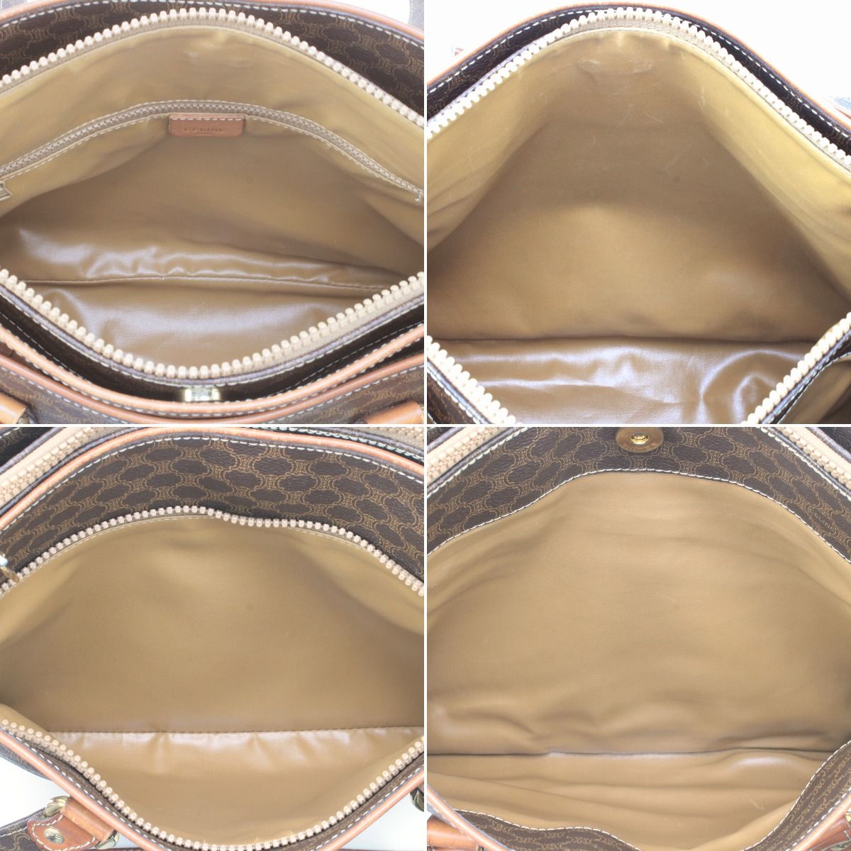 Celine Macadam Pattern Tote Bag Brown