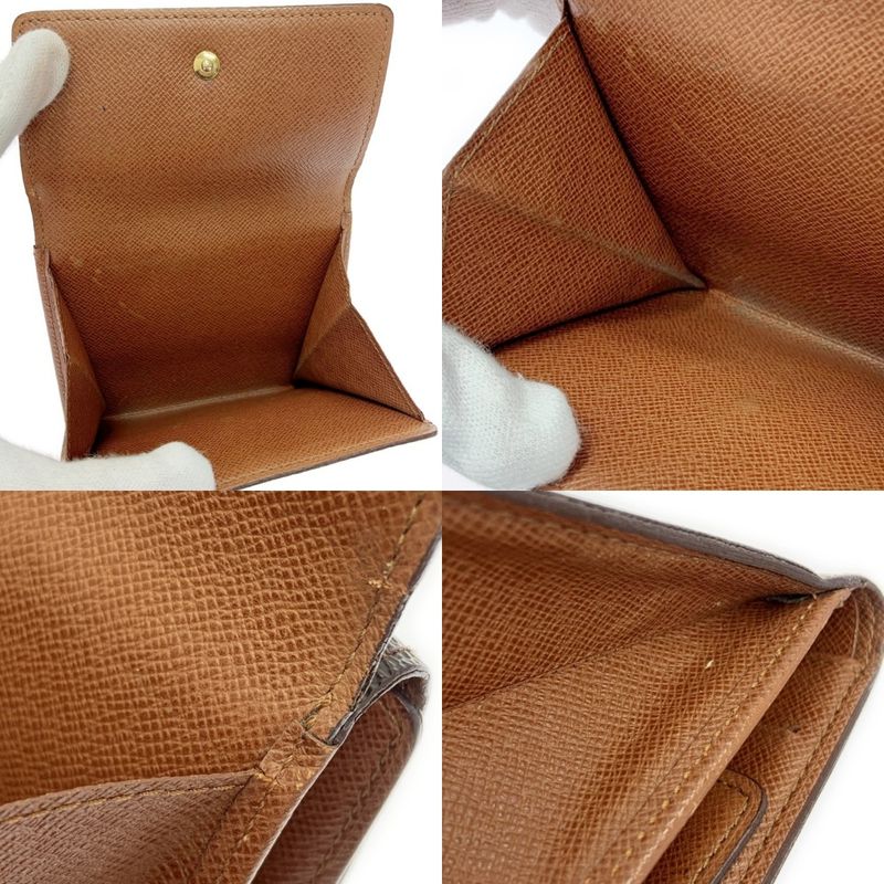Louis Vuitton M61654 Monogram PVC Portefeuille Elise Brown 403868 Bifold