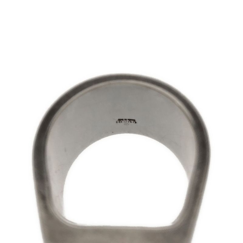 Gucci Square Signet Ring Silver About Size 14