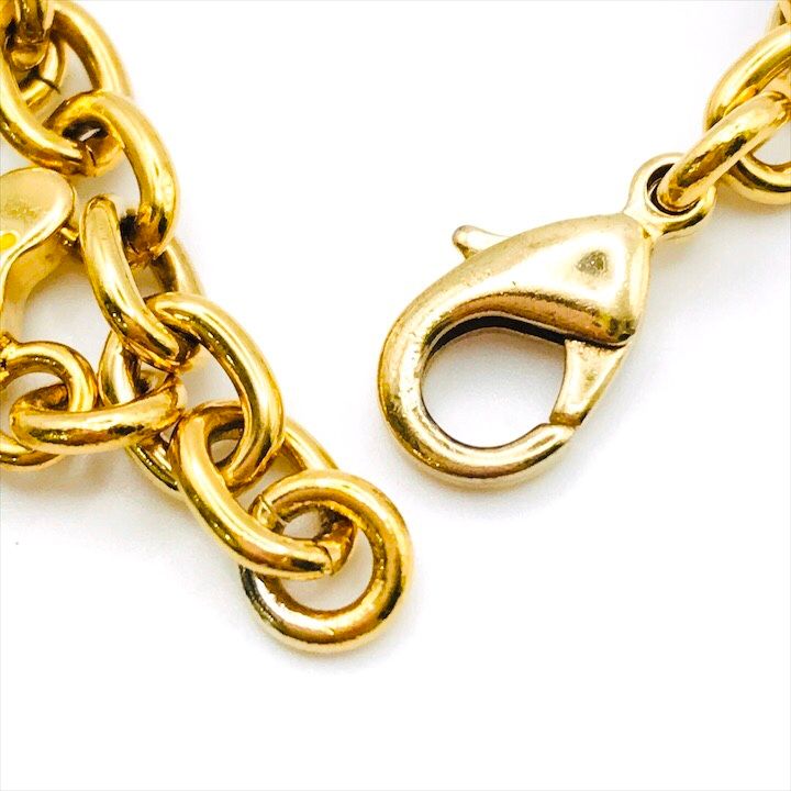 Celine Triomphe Gold Line Stone Bracelet
