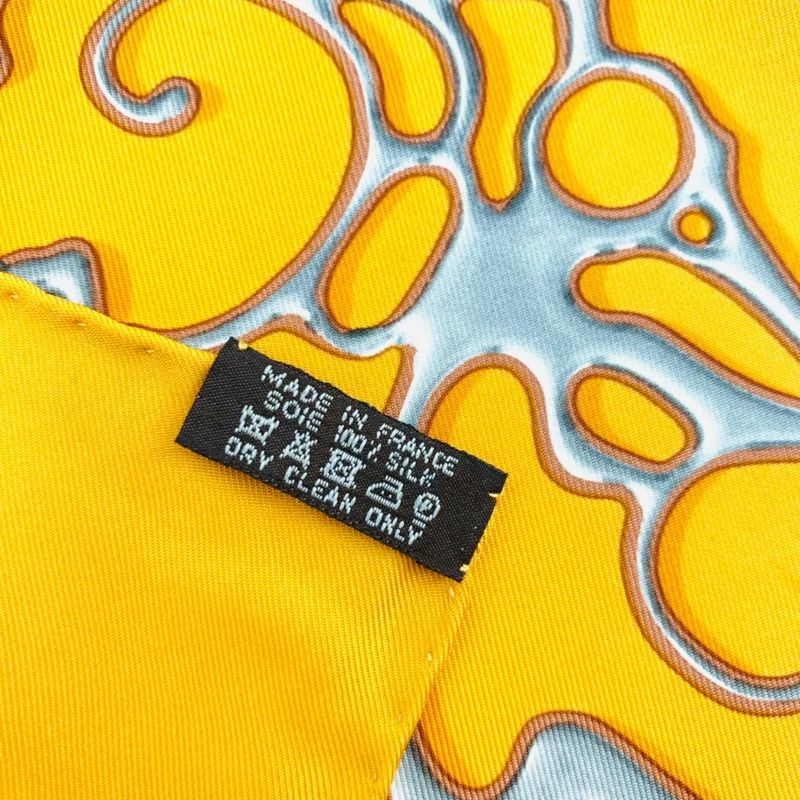 Hermes Carre 90 Silk Scarf Cheval Fusion Orange