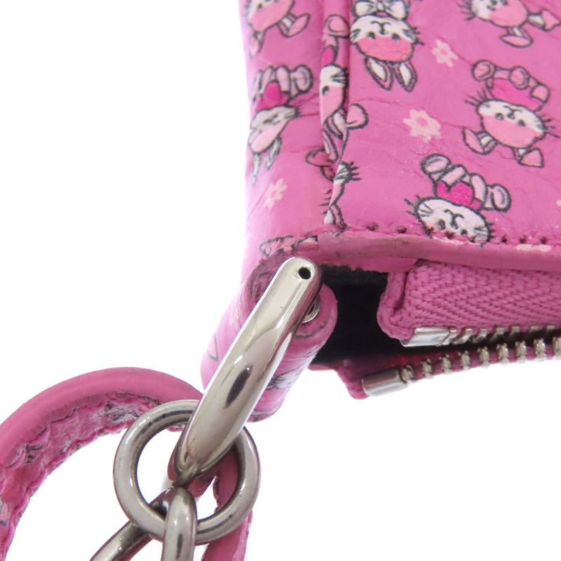 Balenciaga Le Cagole Mini 2-way Shoulder Bag Calf Women Pink Bunny