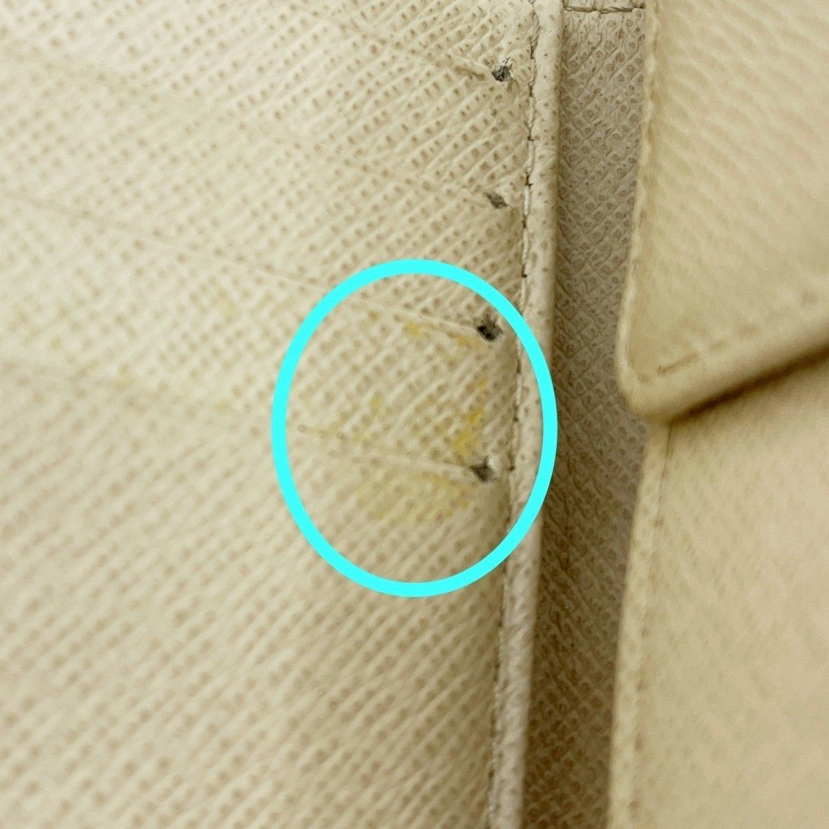 Louis Vuitton Bifold Wallet Damier Portefeuille Marco N60018 White