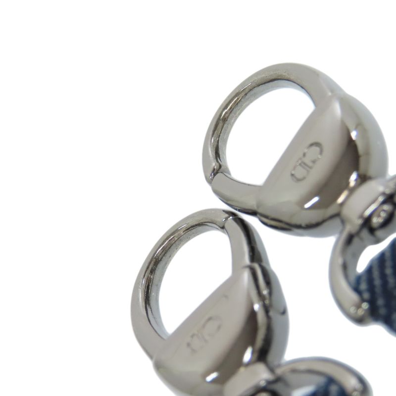 Christian DIOR Lady Dior Canage Tote 2WAY Handbag Denim Women