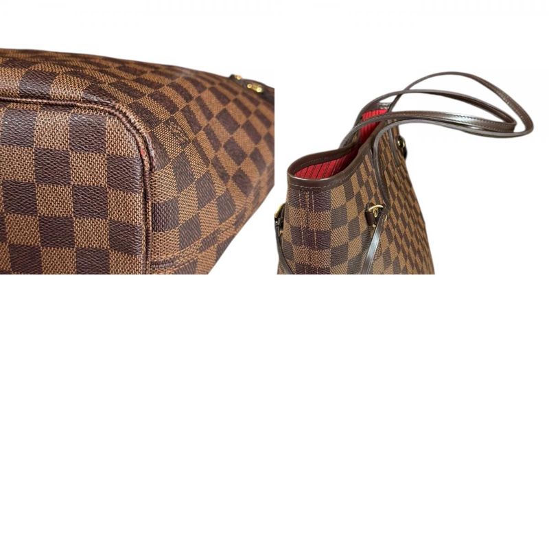 Louis Vuitton Neverfull MM Damier Tote Bag Damier Canvas N51105 Brown Ladies