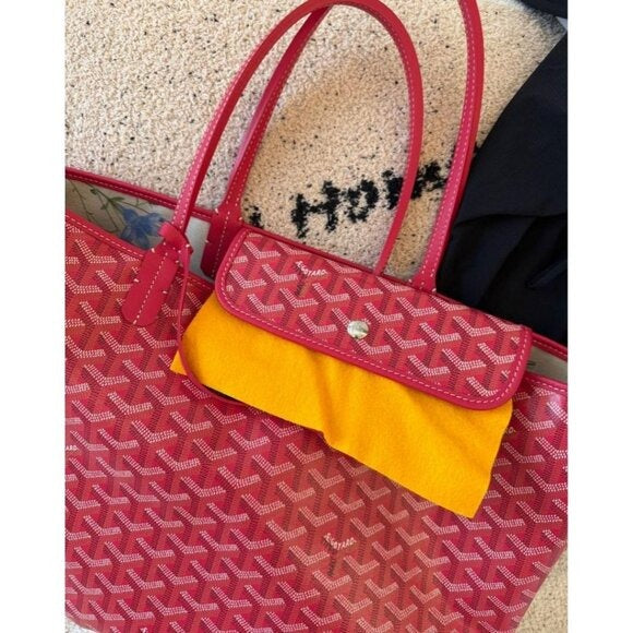 Goyard Saint Louis PM FUCHSIA Le Jardin Floral Shoulder Tote Bag