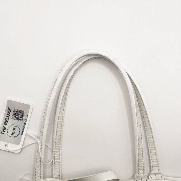 Goyard Goyardine Saint Louis PM White Shoulder Tote Bag & Pouch