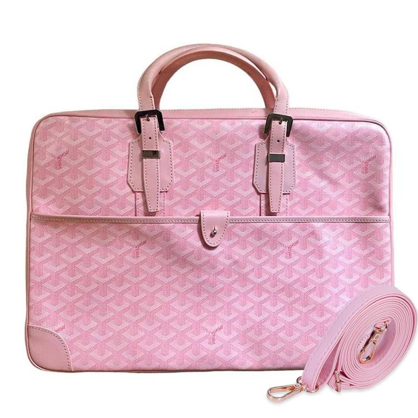 Goyard Ambassade MM Briefcase PINK Sakura DISCONTINUED