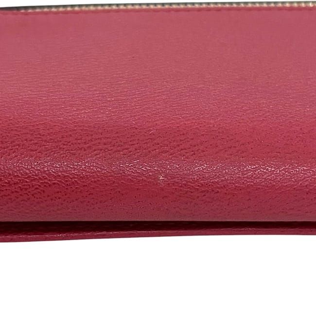 Loewe Foldable Long Wallet Continental Wallet Red Anagram Excellent Condition