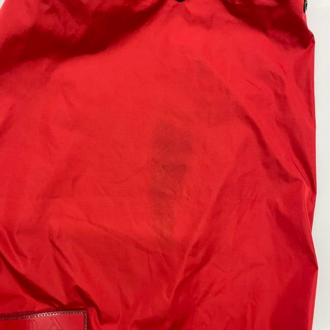 Prada Drawstring Bag Red Prada Sport Excellent Condition Nylon Preowned Prada