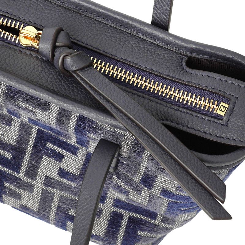 Fendi Handbag Roll Mini Blue