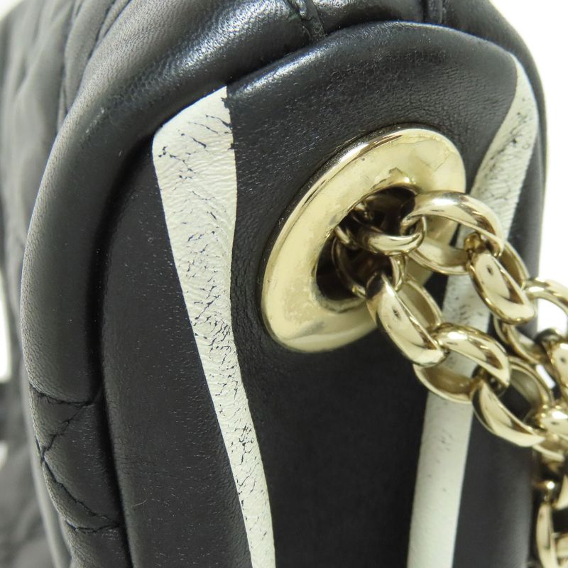 Christian DIOR Vibe Micro Cannage Hobo 2WAY Handbag Lambskin Women