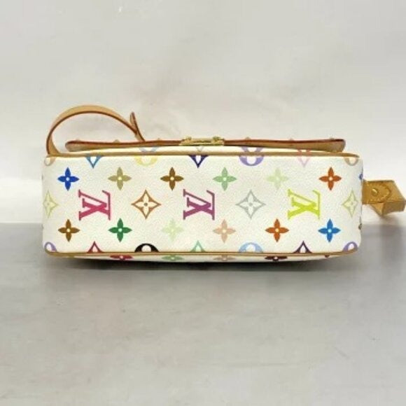 LOUIS VUITTON Sologne Multicolor Monogram Crossbody Shoulder Bag White