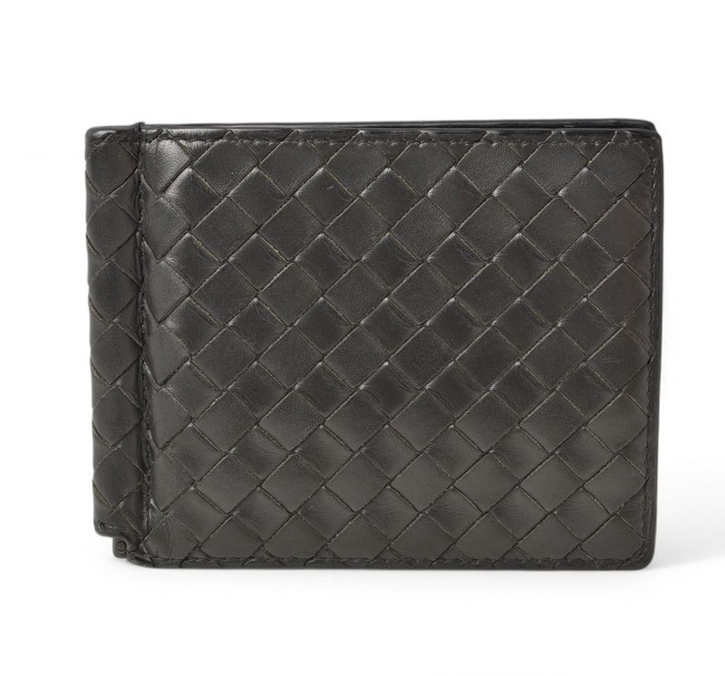 Bottega Veneta Wallet Money Clip Bottega Veneta Fold Wallet Calf Black 123180