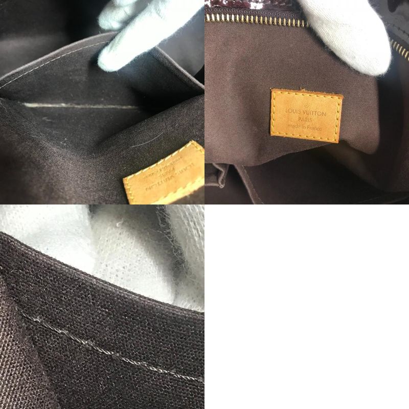 Louis Vuitton Shoulder Bag Brentwood M91994 Monogram Vernis Canvas Amarante