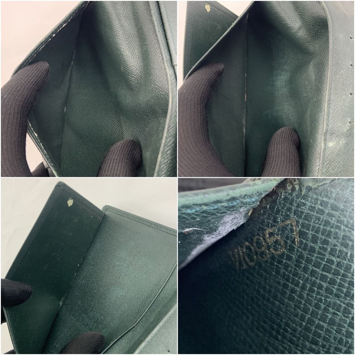 Louis Vuitton Taiga Porto Valeur Cult Credit Long Bill Holder M30394 Green