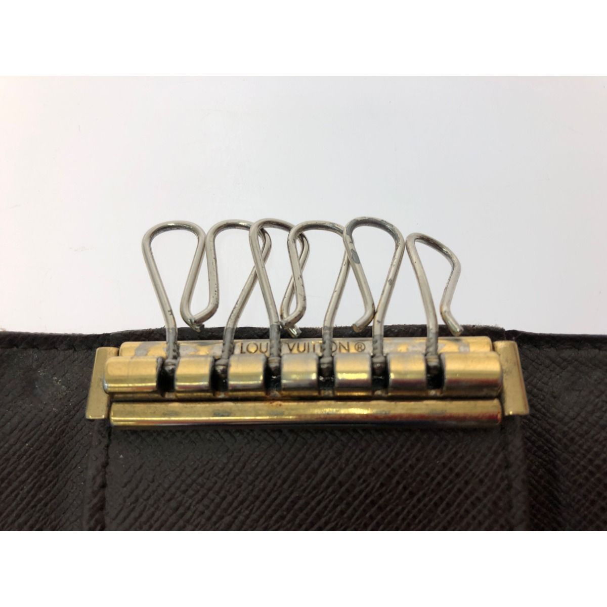 Louis Vuitton Unisex Key Case Damier Multicles 6 6 Rows with Initials N62630