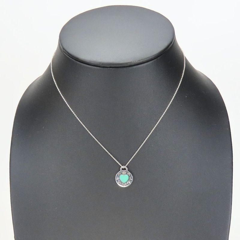 Tiffany & Co Necklace Return To Round 925 Silver Approx 4.0g Silver Tiffany &