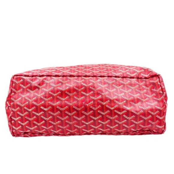 Goyard St Louis PM Red Shoulder Tote Bag & Pouch Goyardine Saint Louis Purse