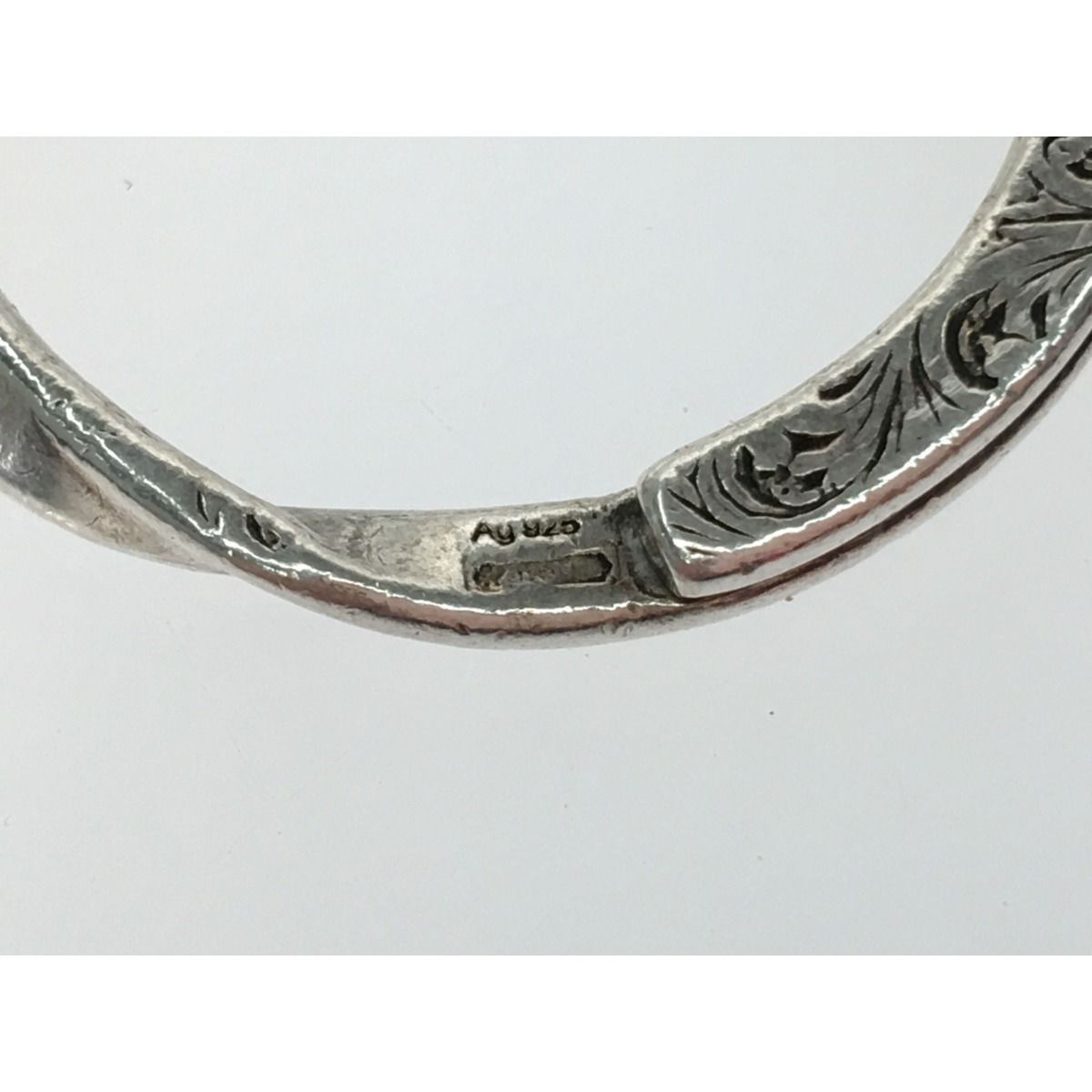 Gucci Engraving G Interlocking G Key Ring Star Ring Silver