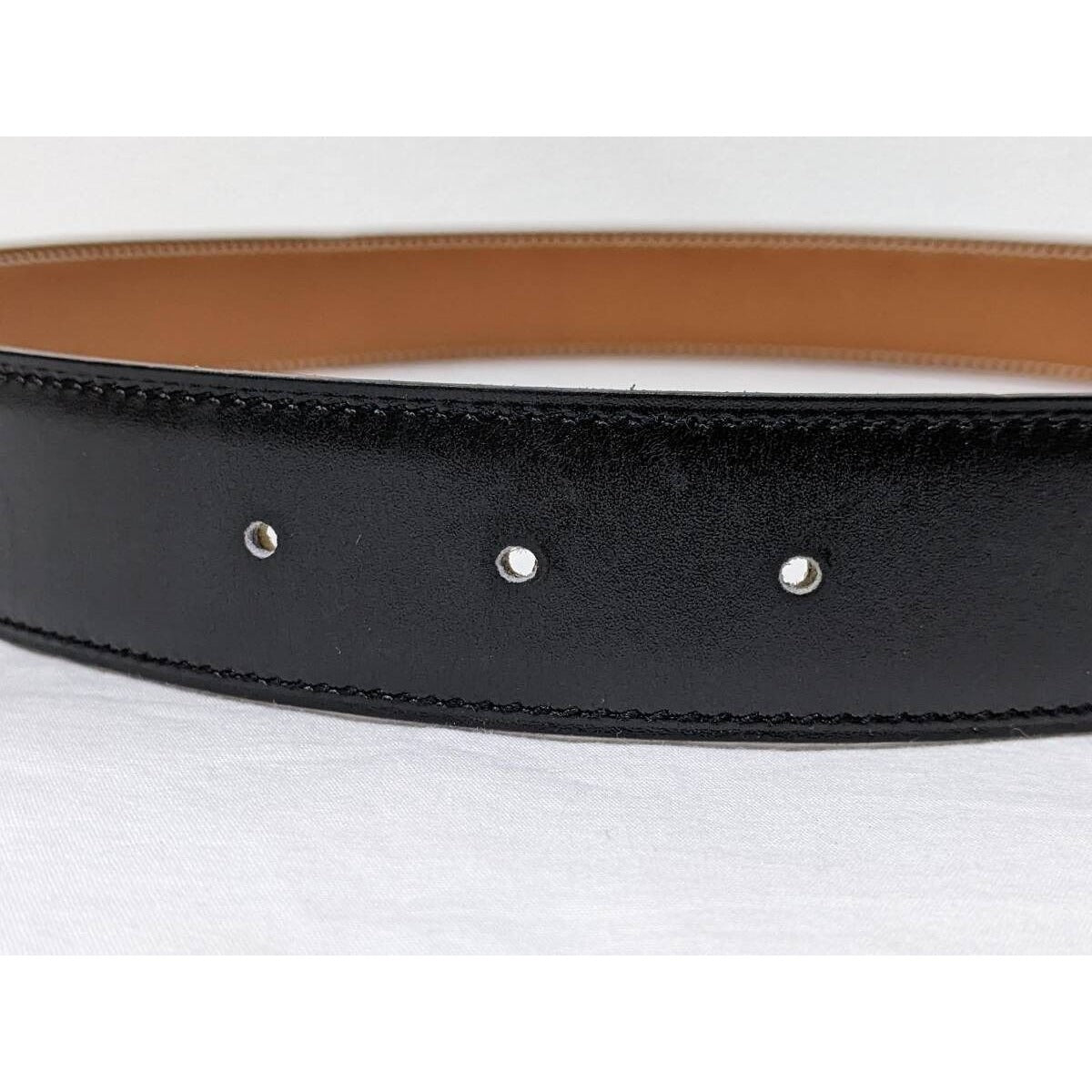 Hermes Constance H Logo Reversible Belt 32mm Black Brown Leather Gold