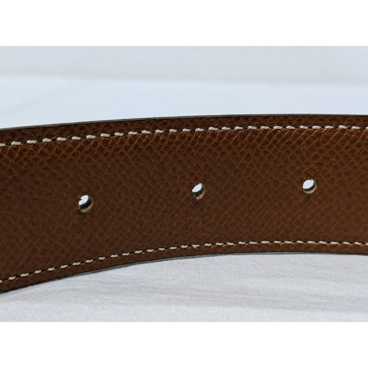 Hermes Constance H Logo Reversible Belt 32mm Black Brown Leather Gold