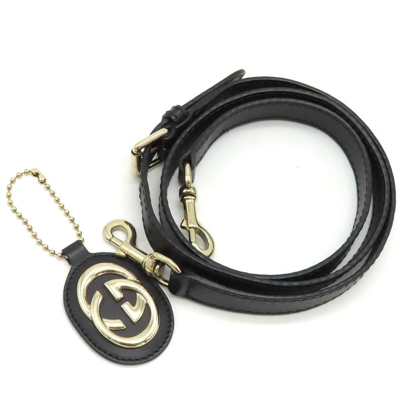 Gucci 2way Bag Sookie 2way GG Canvas Black Gold Hardware Black Shoulder Handbag