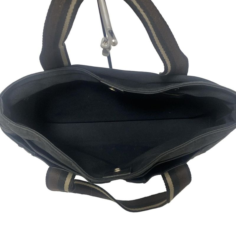 Hermes Tote Bag Troca Horizontal MM Black X Brown X Beige Leather