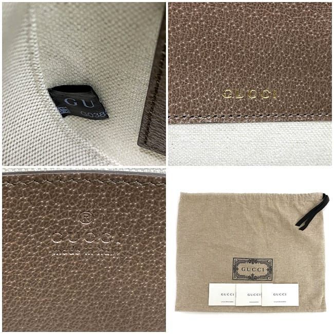 Gucci Shoulder Bag F22018 Brown Beige Horsebit