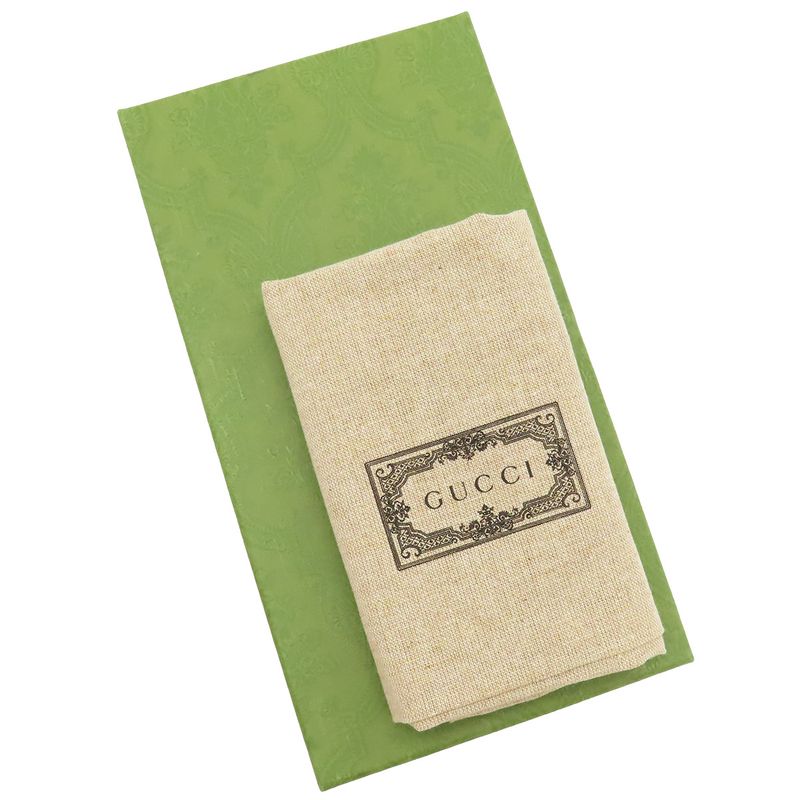 Gucci Long Wallet Logo Zip Around Wallet Leather Orange Gold Hardware Round