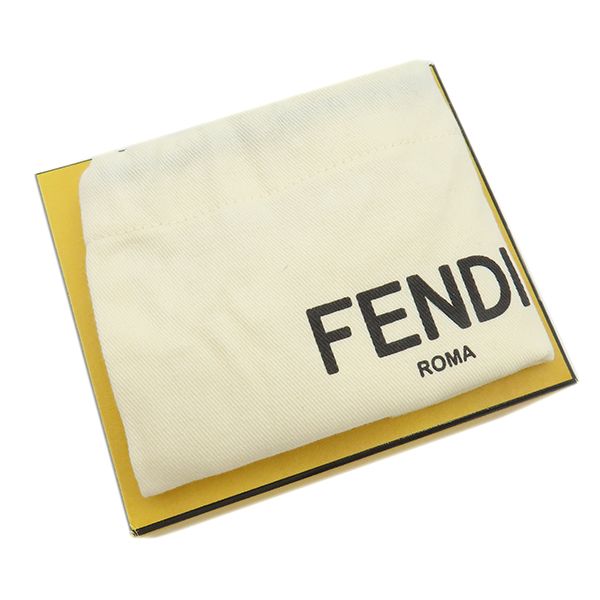 Fendi Trifold Wallet Fendi Roma Compact Wallet Leather White Gold Hardware Mini