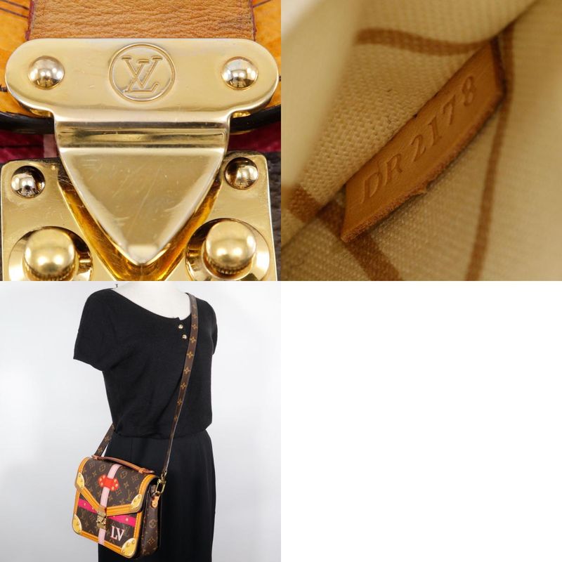 Louis Vuitton Pochette Metis Summer Trunk Monogram Canvas Brown Dr2178 Ladies