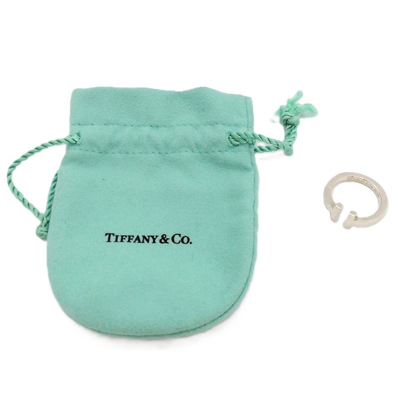 Tiffany & Co Tiffany & Co T Square Ring Approx Size 14 Sv925 45g Silver