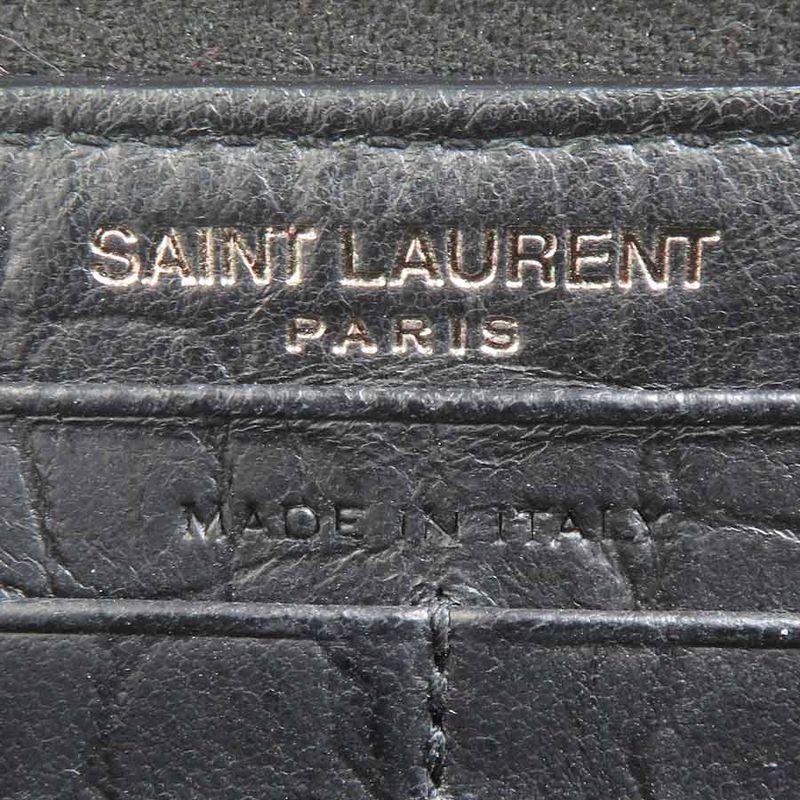 Saint Laurent Round Zipper Long Wallet