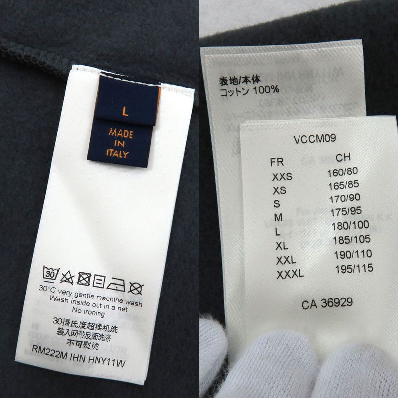 Louis Vuitton Damier Spread Printed Sweat Crew Neck Shirt L Gray
