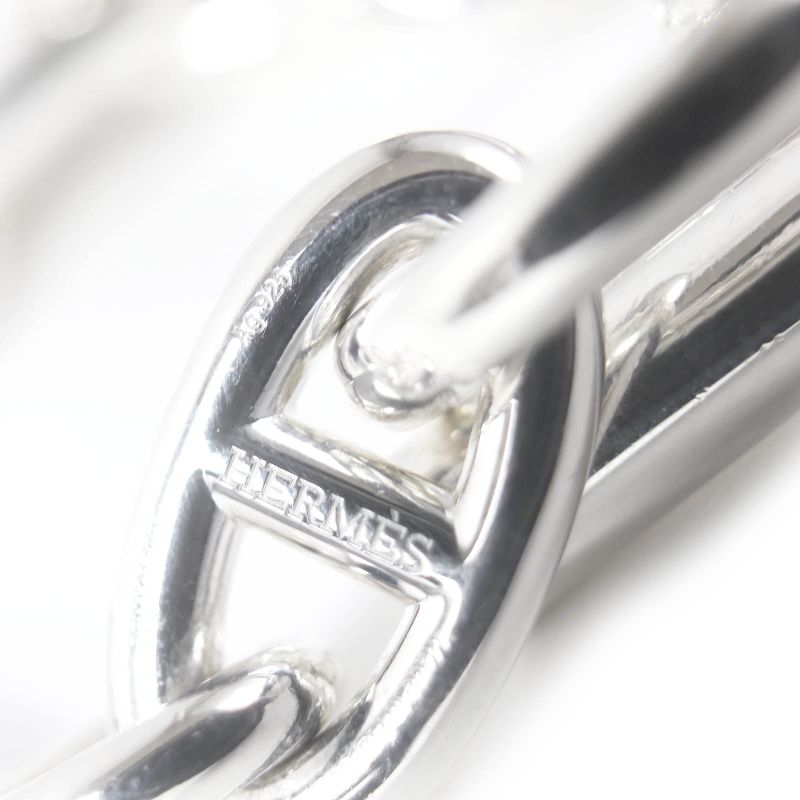 Hermes 2022 Chaine D'ancre GM 16-frame Bracelet Ag925 Silver With Box And Case