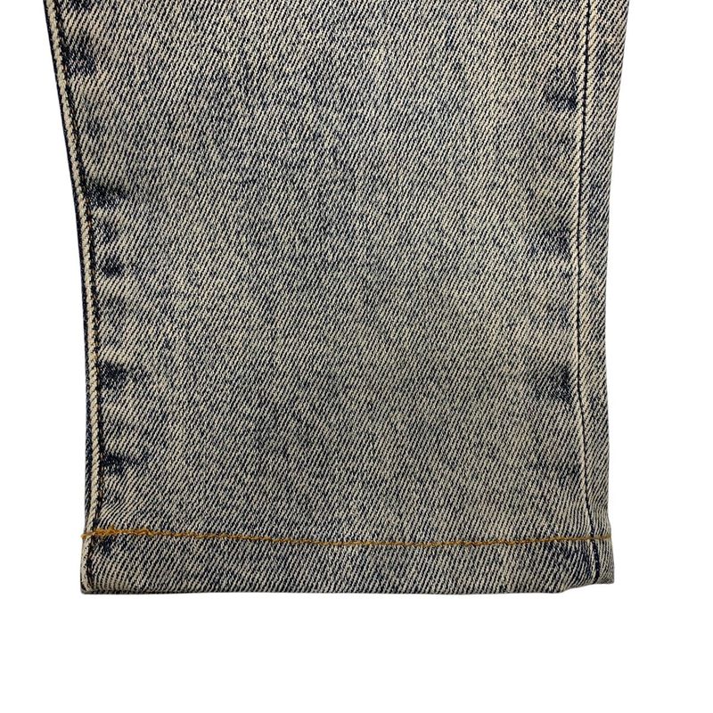 3253 Gucci Denim Jeans Eye Leather Patch 24" Gucci Logo Jeans Used Excellent